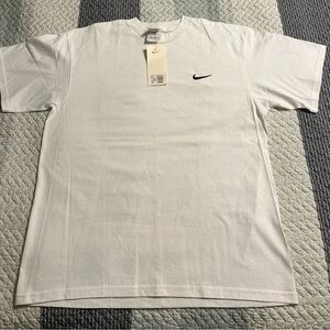 Nike Men's Classic White Tee with Black Logo
